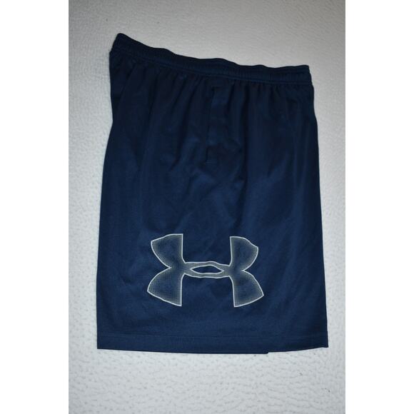 Under Armour Gym Shorts Mens Size Large With Pockets Performance Blue - Picture 1 of 5